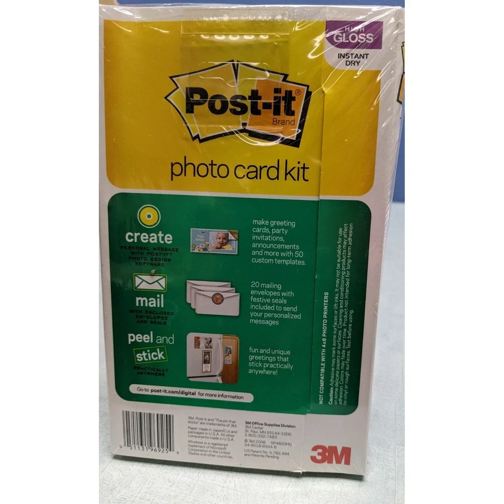 Post-it Photo Card Kit Holiday Invitations Announcements‎ Software